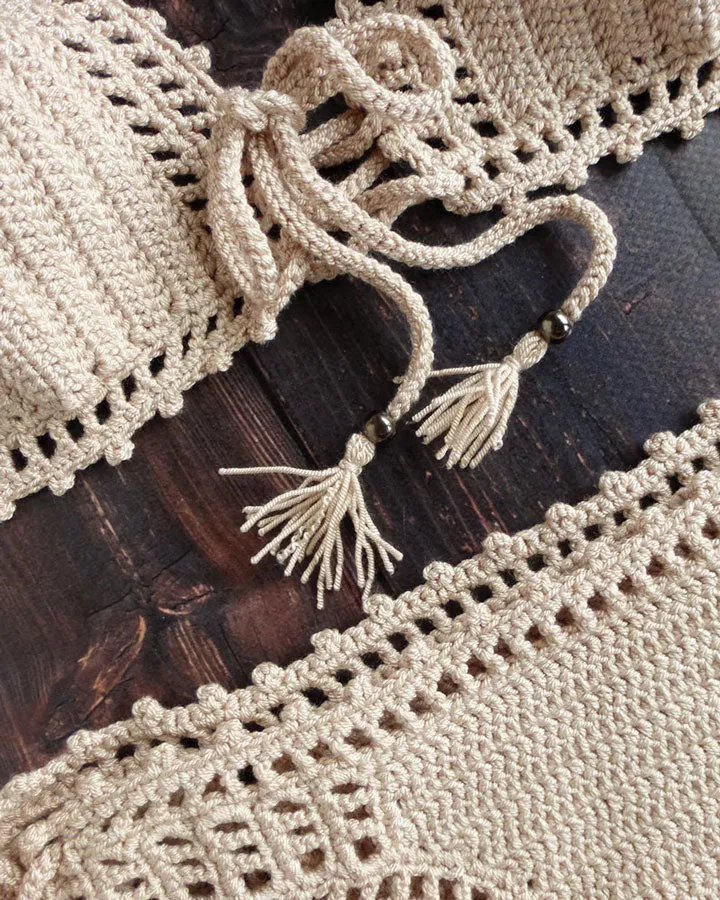 Size Small Kiwano Bikini With Tassels and Beads