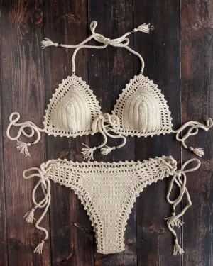 Size Small Kiwano Bikini With Tassels and Beads