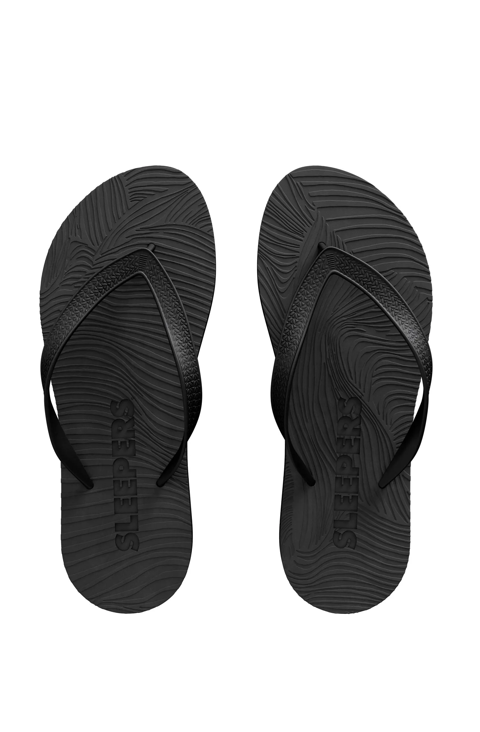 SLEEPERS Mens Regular Black Flip Flops