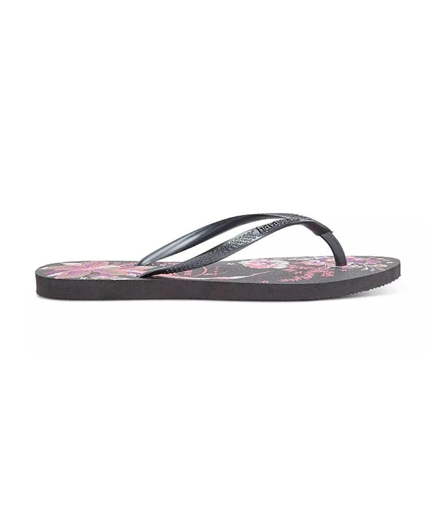 Slim Organic II Tropical Flower Rubber Flip Flops