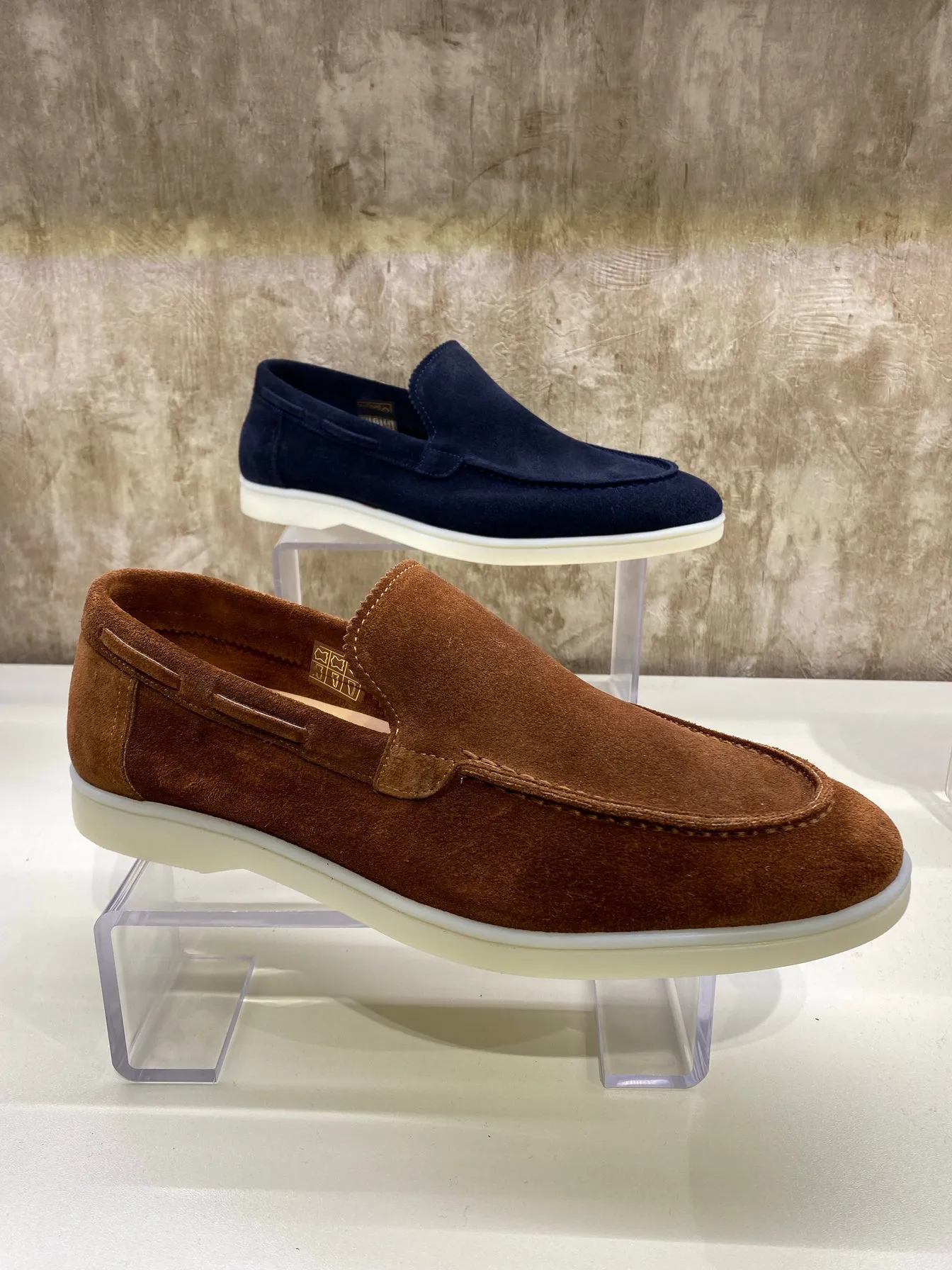 Slip-on Yacht loafers - Camel