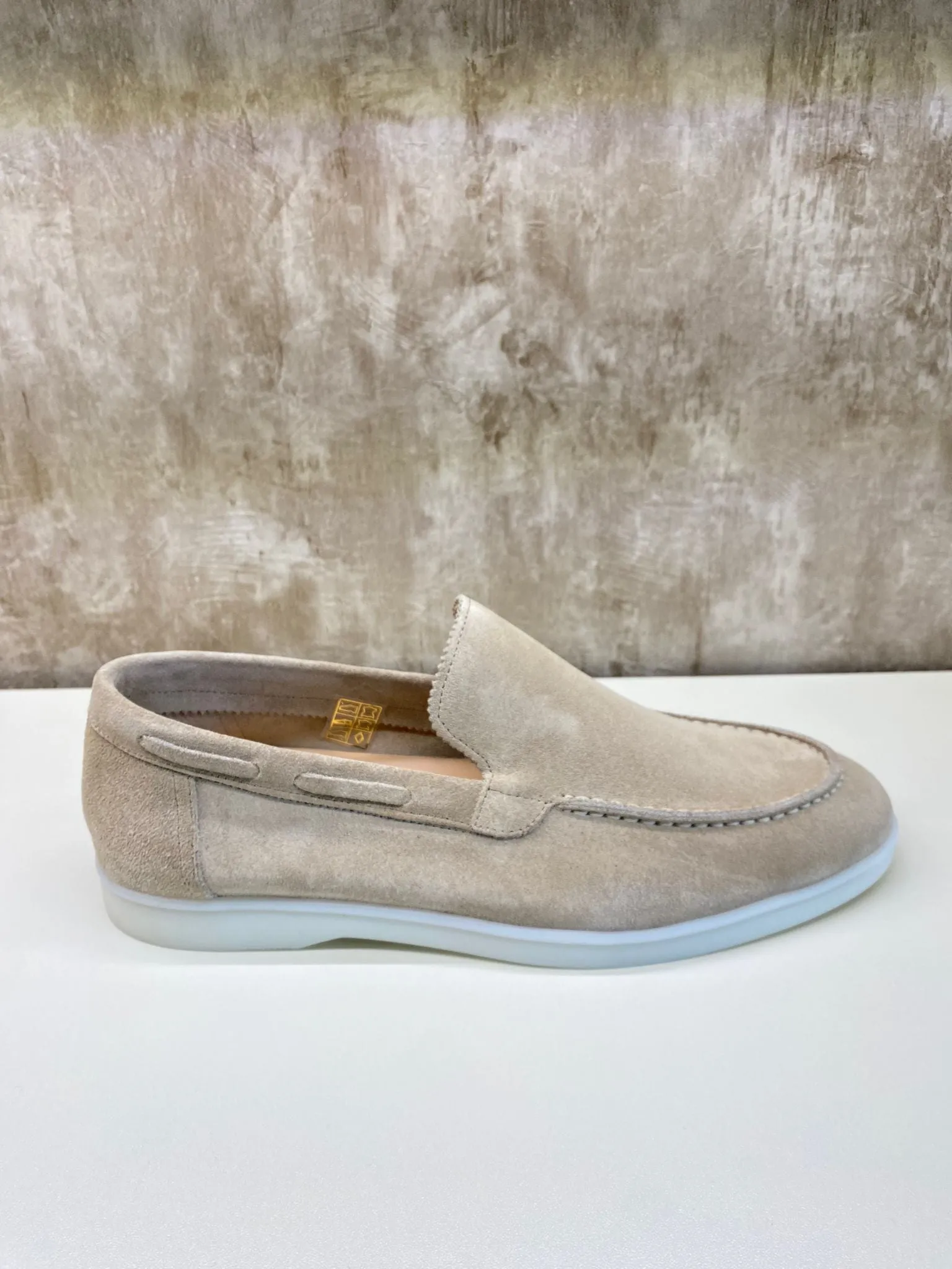 Slip-on Yacht loafers - Zandkleurig