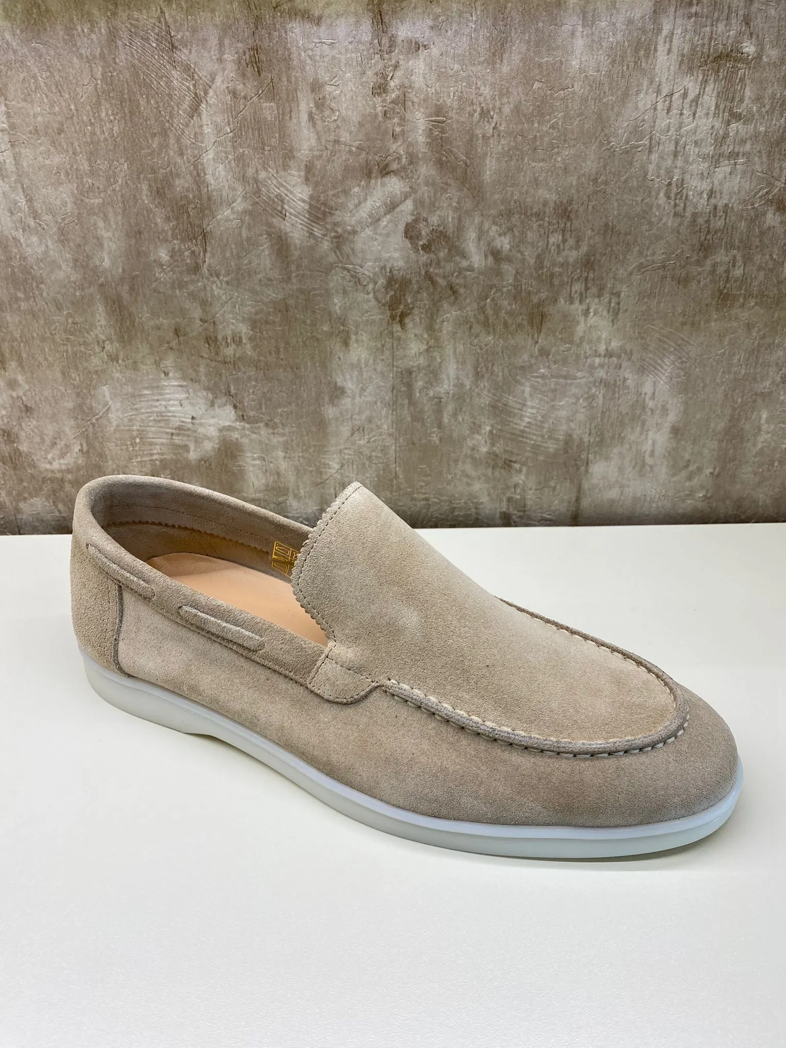 Slip-on Yacht loafers - Zandkleurig