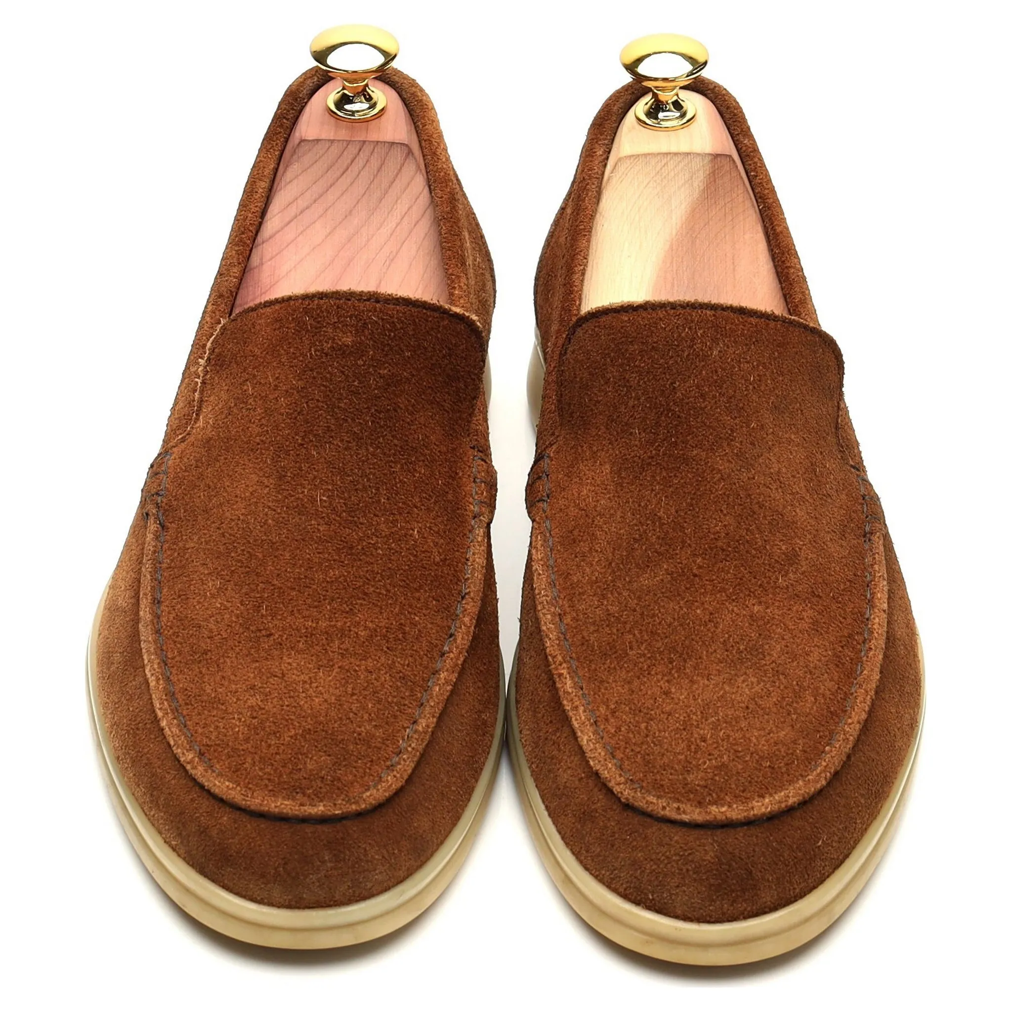 Snuff Brown Suede Slip On Loafers UK 6 EU 40