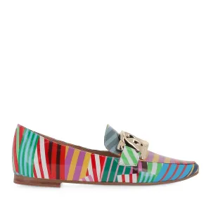 SOCORO - WHITE STRIPE MULTI PATENT