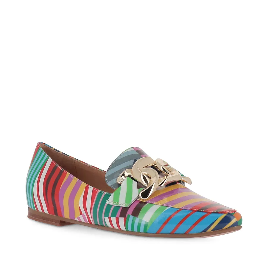 SOCORO - WHITE STRIPE MULTI PATENT