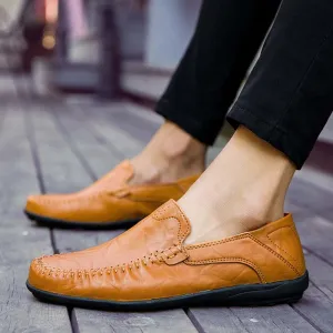 Soft Leather Loafer Moccasins