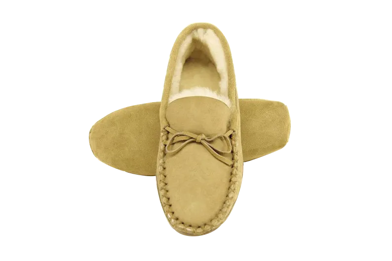 Soft Sole Moccasin - Genuine sheepskin slipper