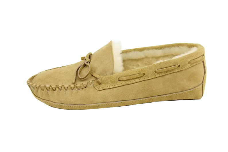 Soft Sole Moccasin - Genuine sheepskin slipper
