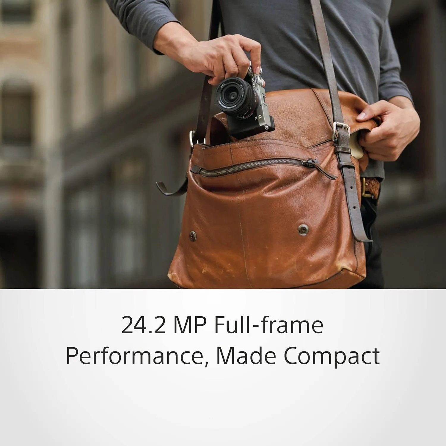 Sony A7C Sony Alpha Ilce-7C Compact Full Frame Camera - Silver Open Box   Samyang Zoom 24-70mm F2.8 Sony E