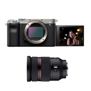 Sony A7C Sony Alpha Ilce-7C Compact Full Frame Camera - Silver Open Box   Samyang Zoom 24-70mm F2.8 Sony E