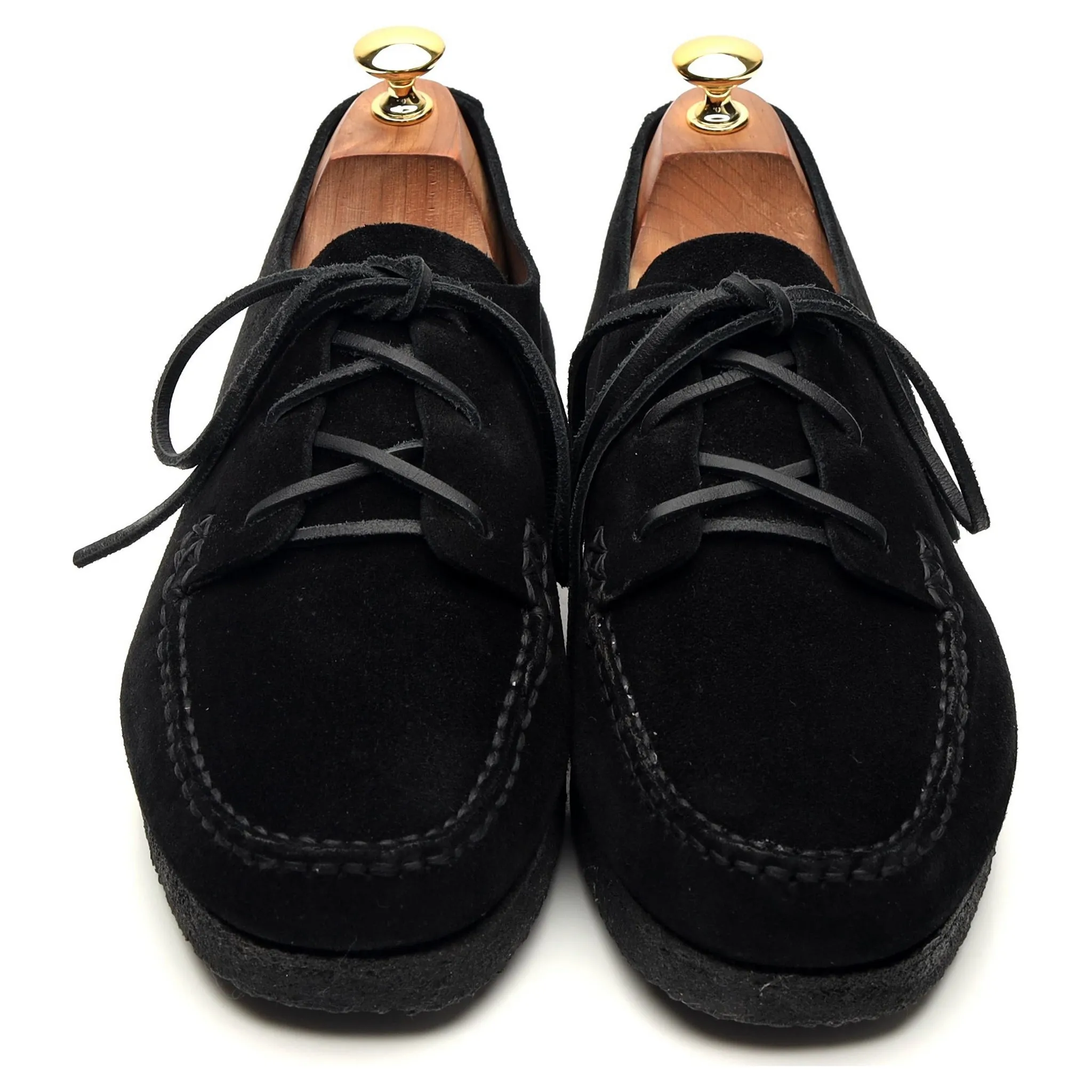 'Sports 2 Pcs Moc' Black Suede Moccasins UK 10 EU 44