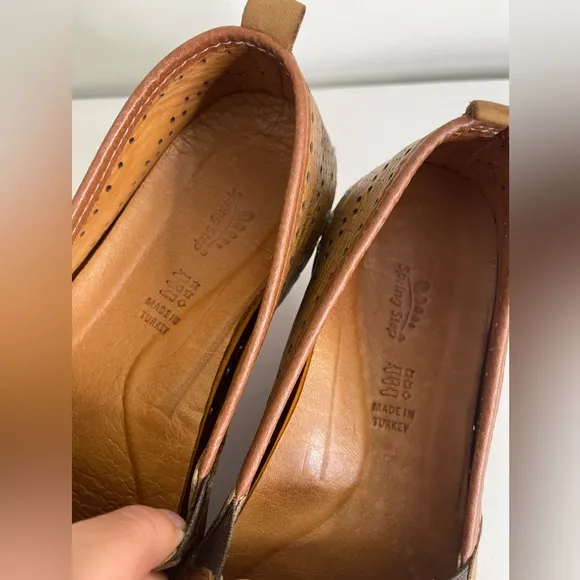 SPRING STEP New FREDIA SLIP-ON LOAFER SHOE in Brown Leather Sz 40 US 9 comfort