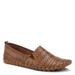 SPRING STEP New FREDIA SLIP-ON LOAFER SHOE in Brown Leather Sz 40 US 9 comfort
