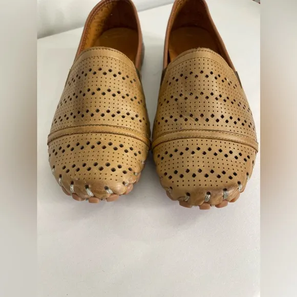 SPRING STEP New FREDIA SLIP-ON LOAFER SHOE in Brown Leather Sz 40 US 9 comfort