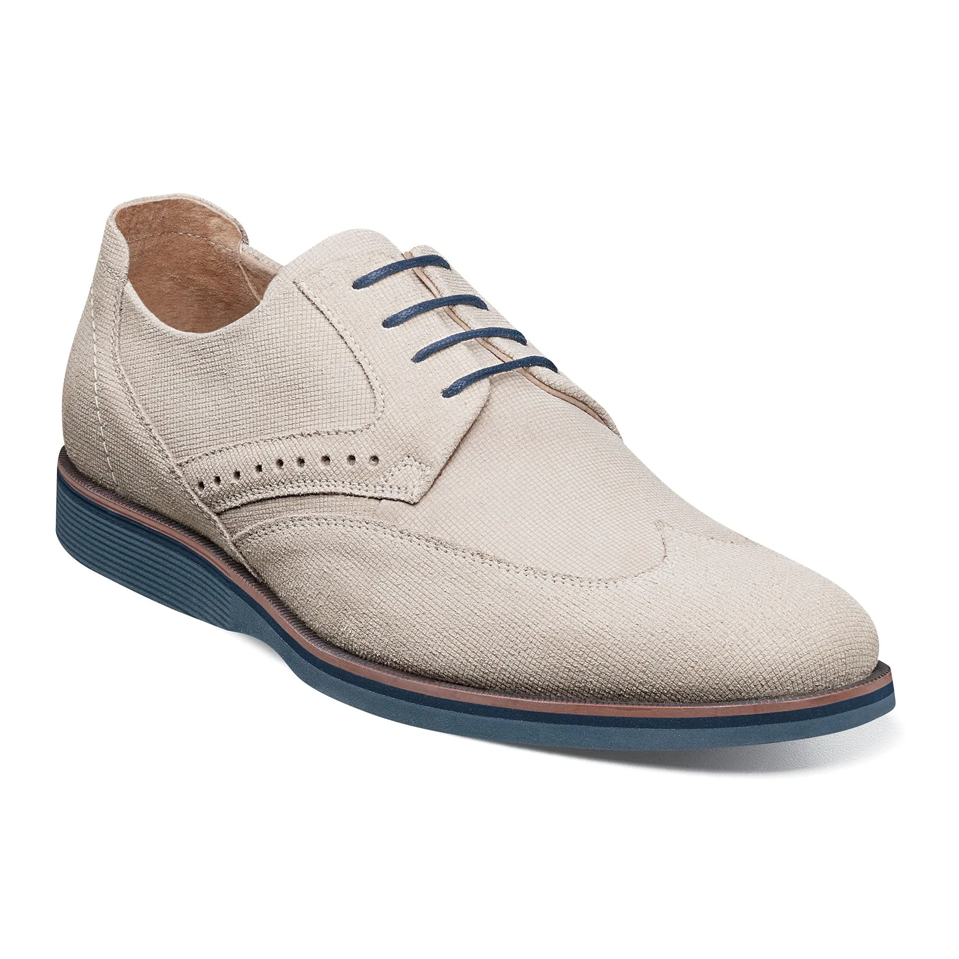 Stacy Adams Luxley Wingtip Oxford - Chalk