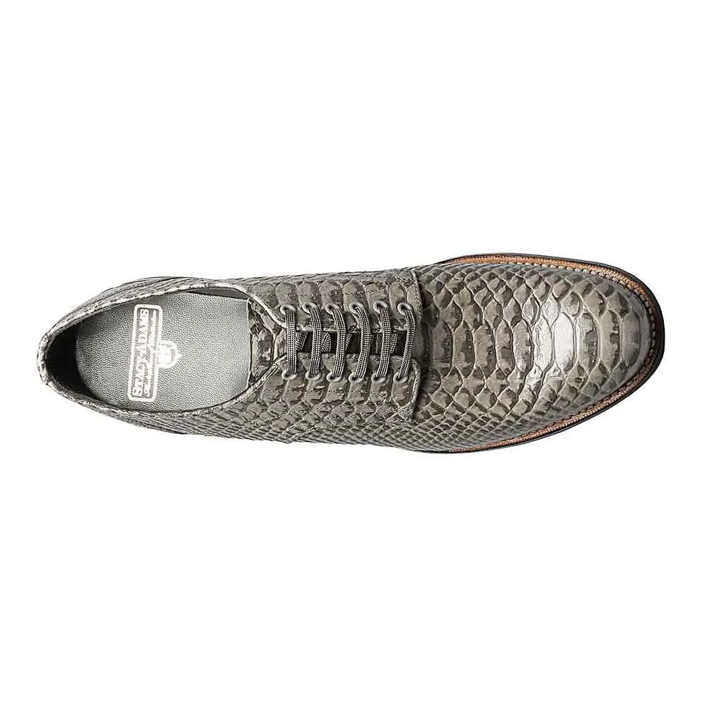 Stacy Adams Madison Gray Anaconda Print Plain Toe Oxford