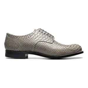 Stacy Adams Madison Gray Anaconda Print Plain Toe Oxford