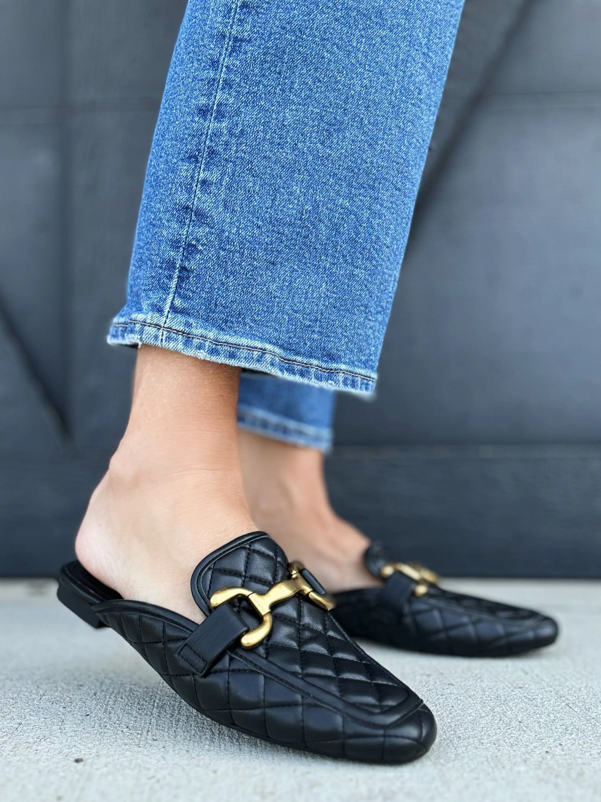 Steve Madden Fortunate Quilted Loafers In Black