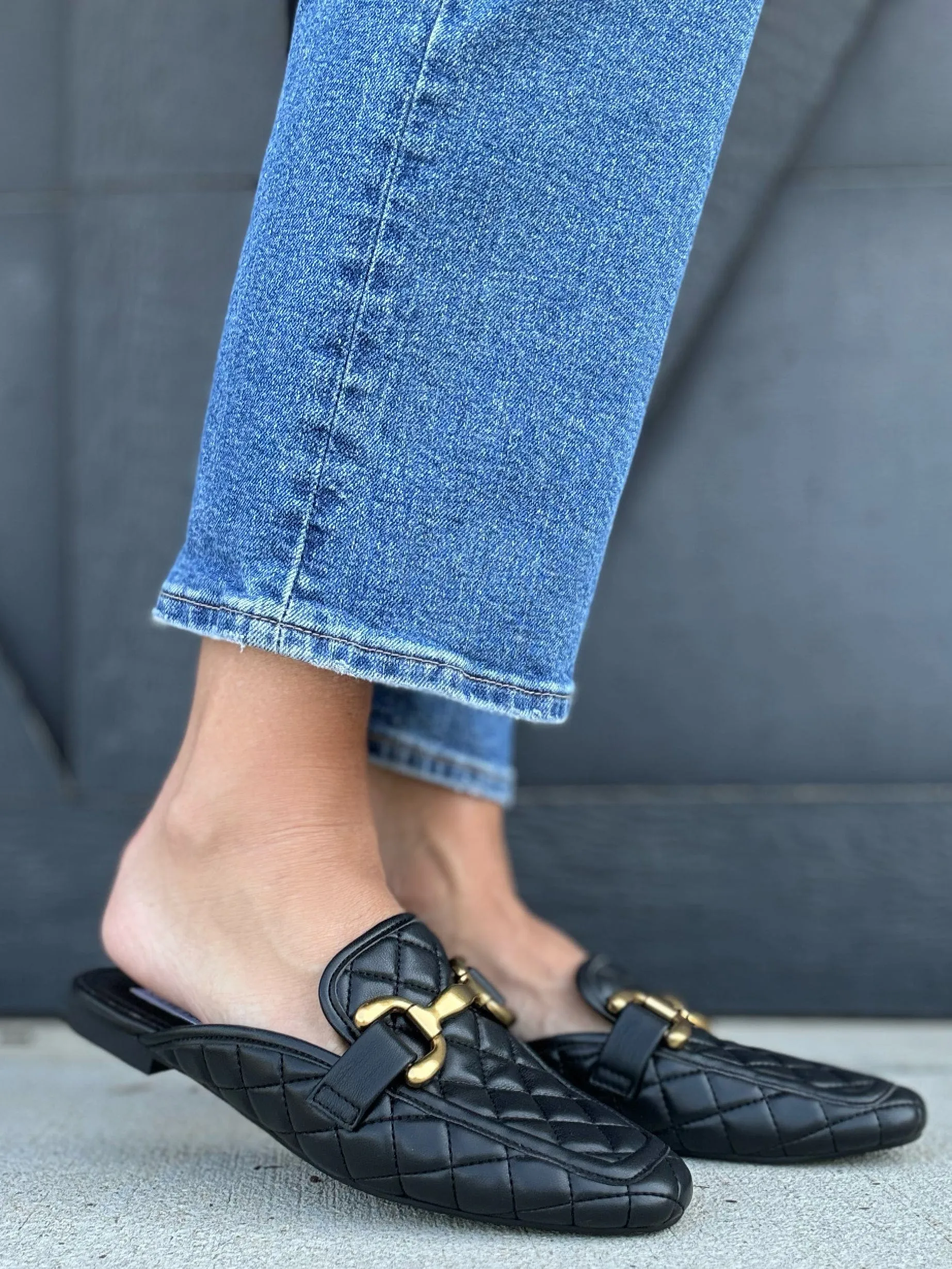 Steve Madden Fortunate Quilted Loafers In Black
