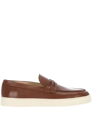 Stuart Weitzman Brixton Chestnut Brown Loafers