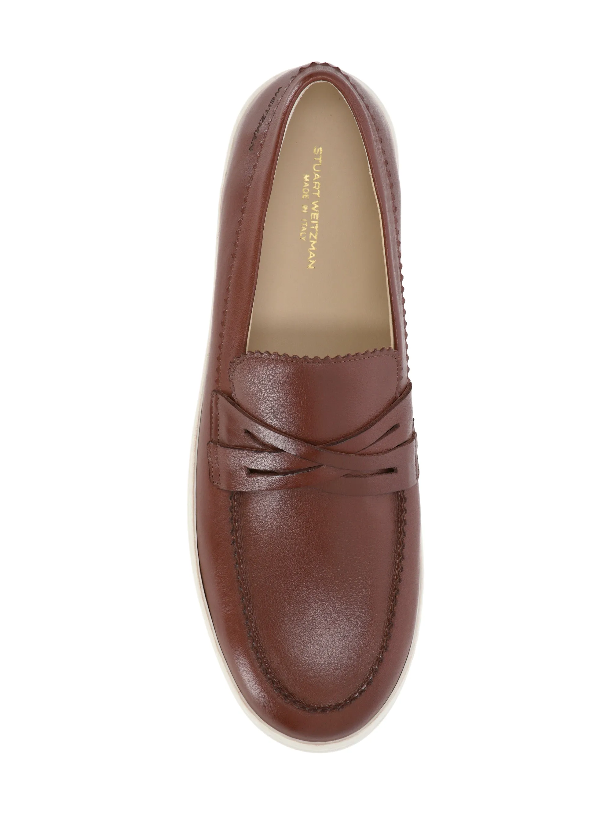 Stuart Weitzman Brixton Chestnut Brown Loafers