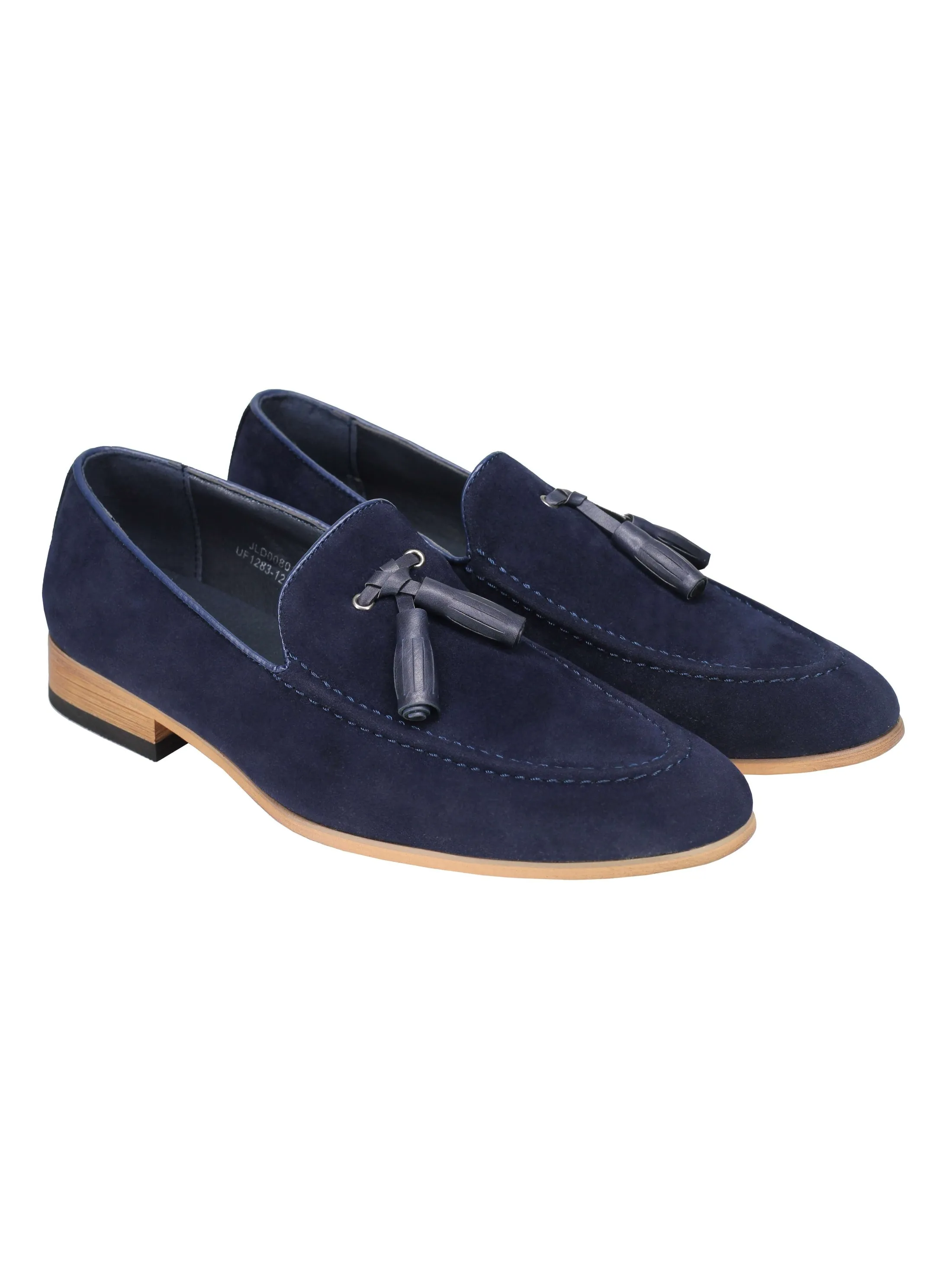 SUEDE - FAUX LEATHER LOAFERS WITH TASSEL