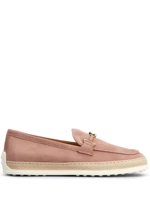 Suede leather loafers