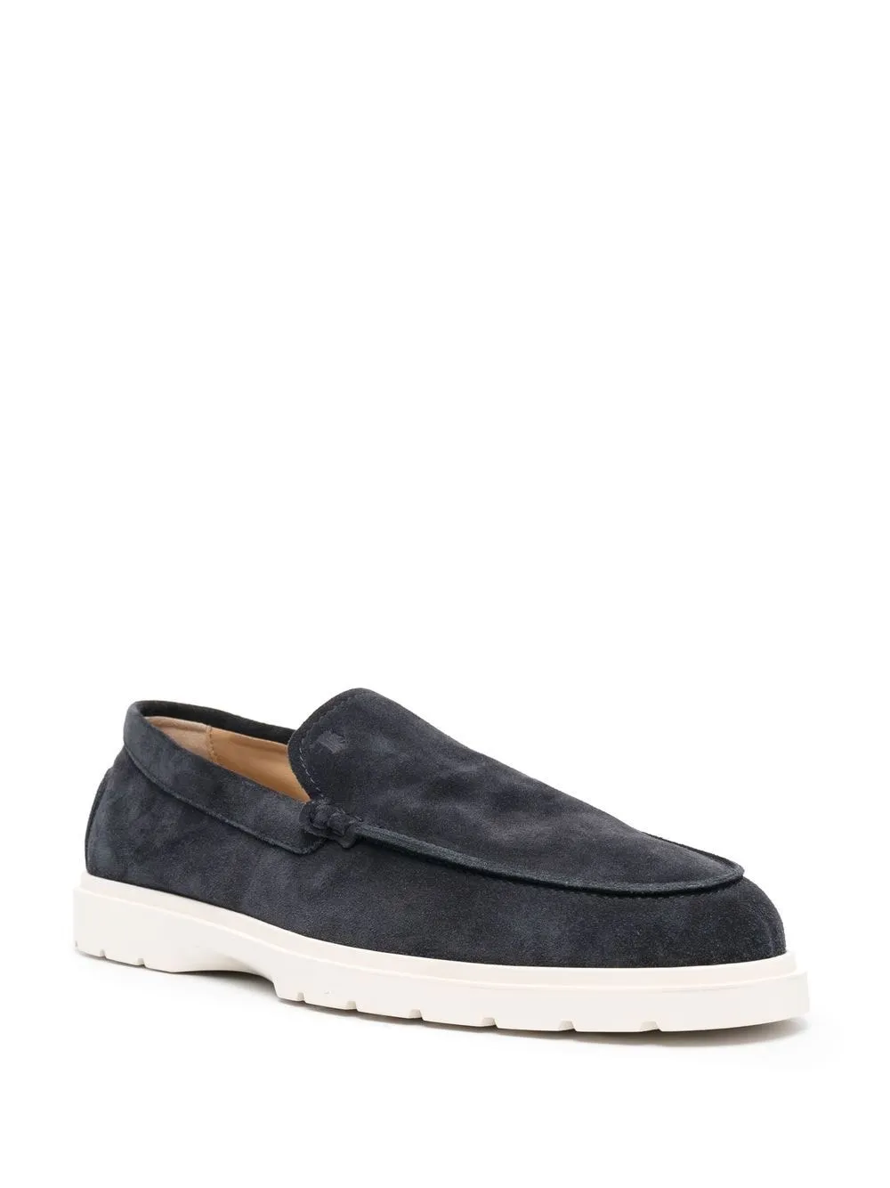 Suede leather loafers
