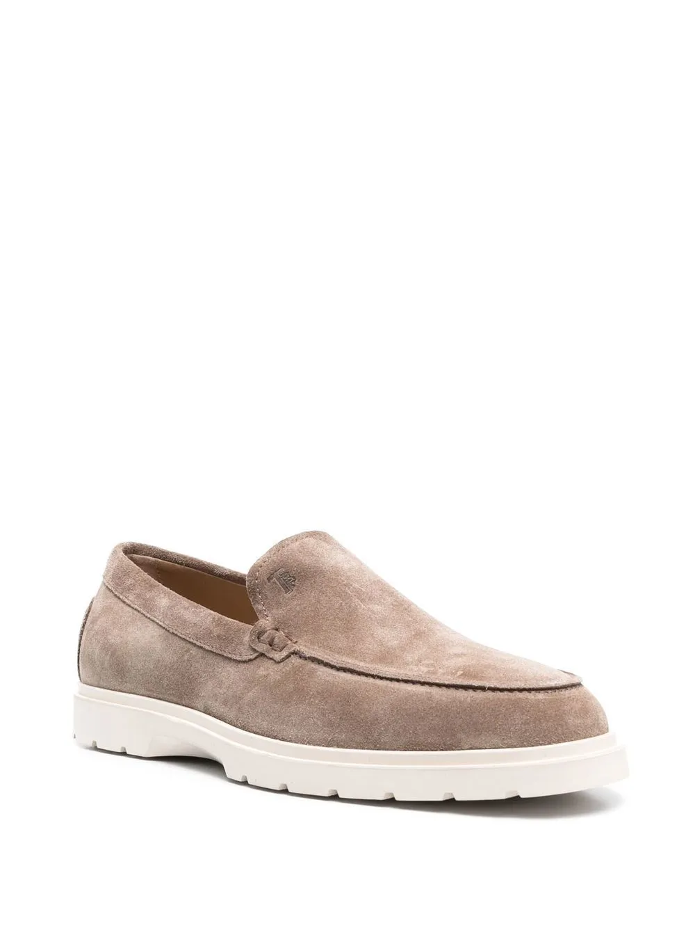 Suede leather loafers