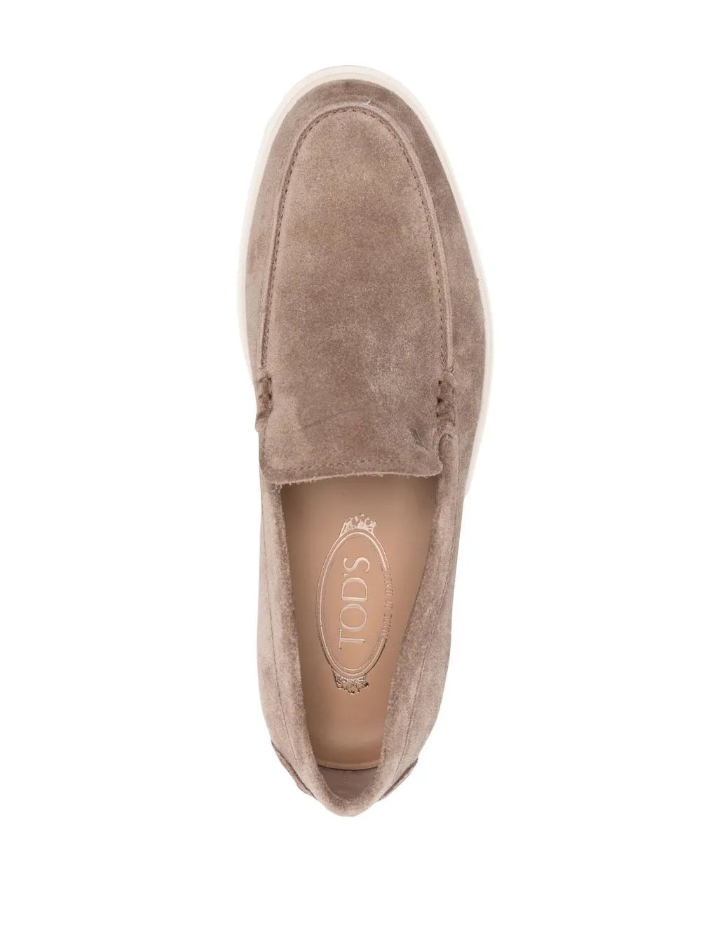 Suede leather loafers