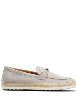 Suede leather loafers