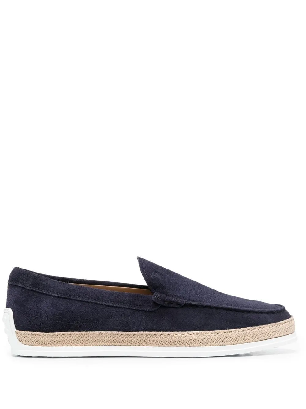 Suede leather slip on
