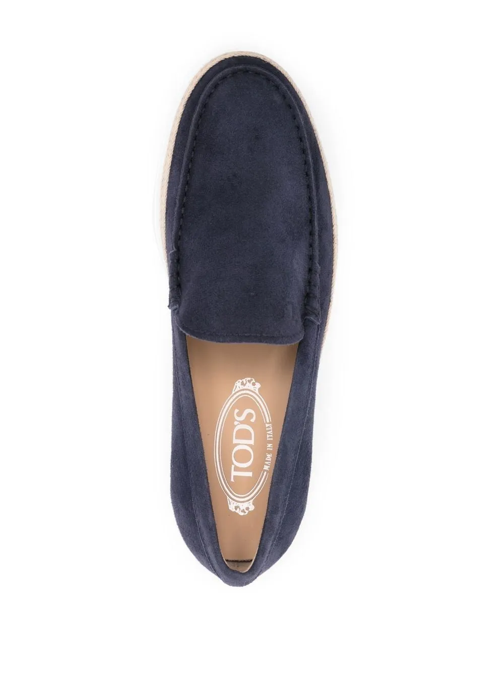 Suede leather slip on