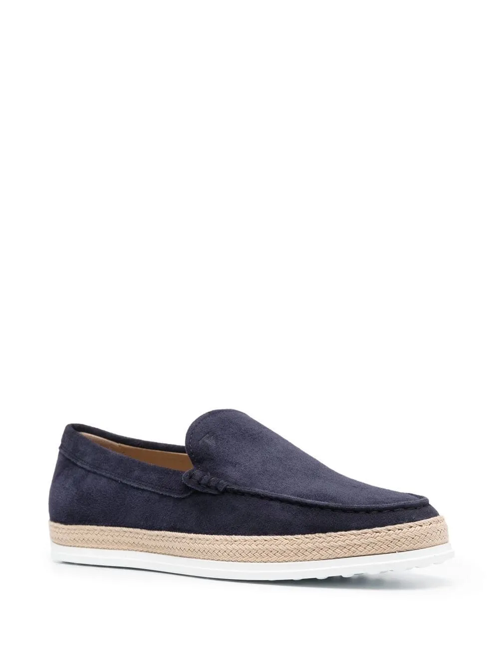 Suede leather slip on