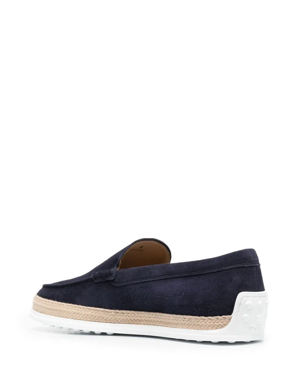Suede leather slip on