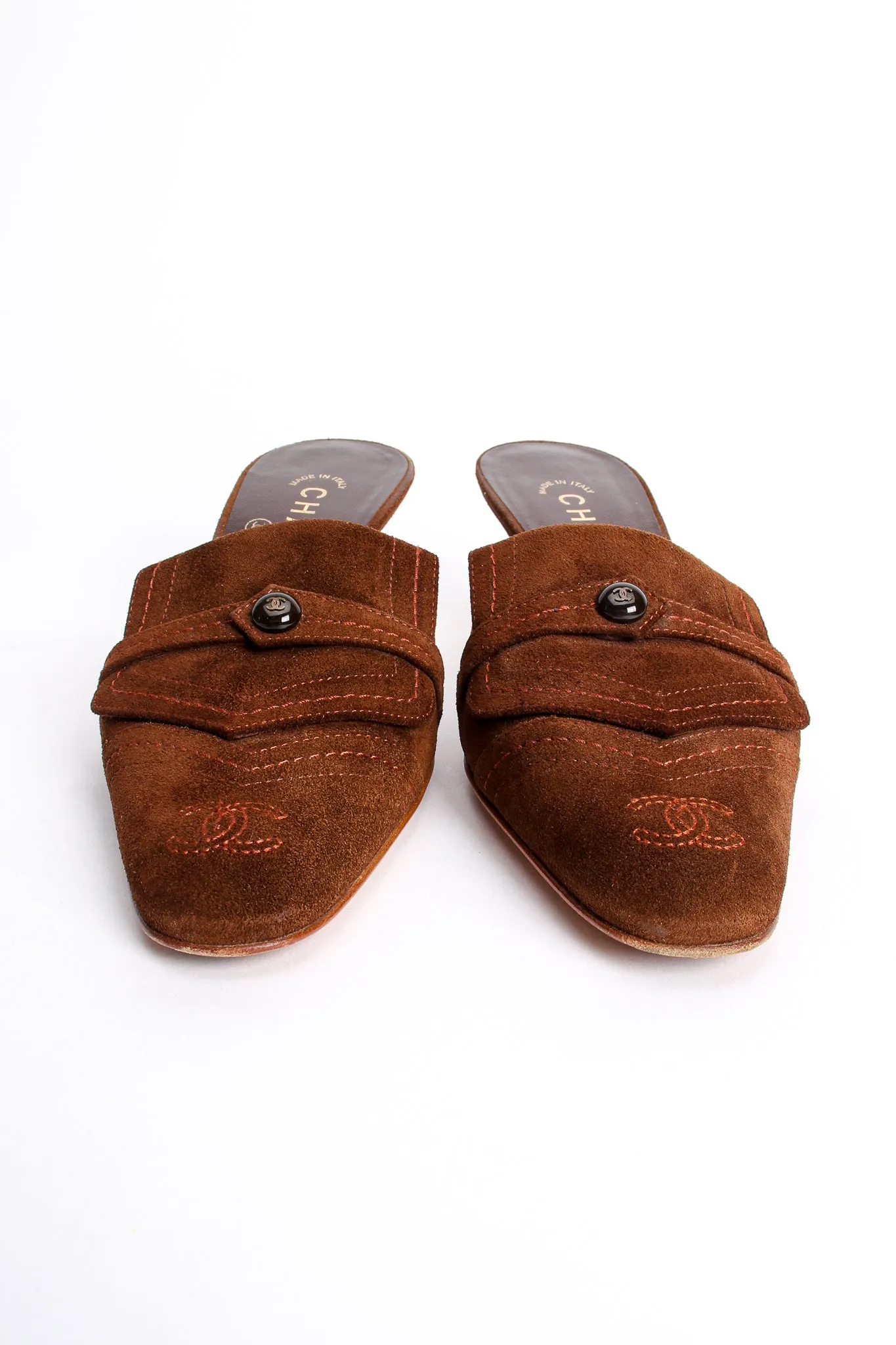 Suede Loafer Mules