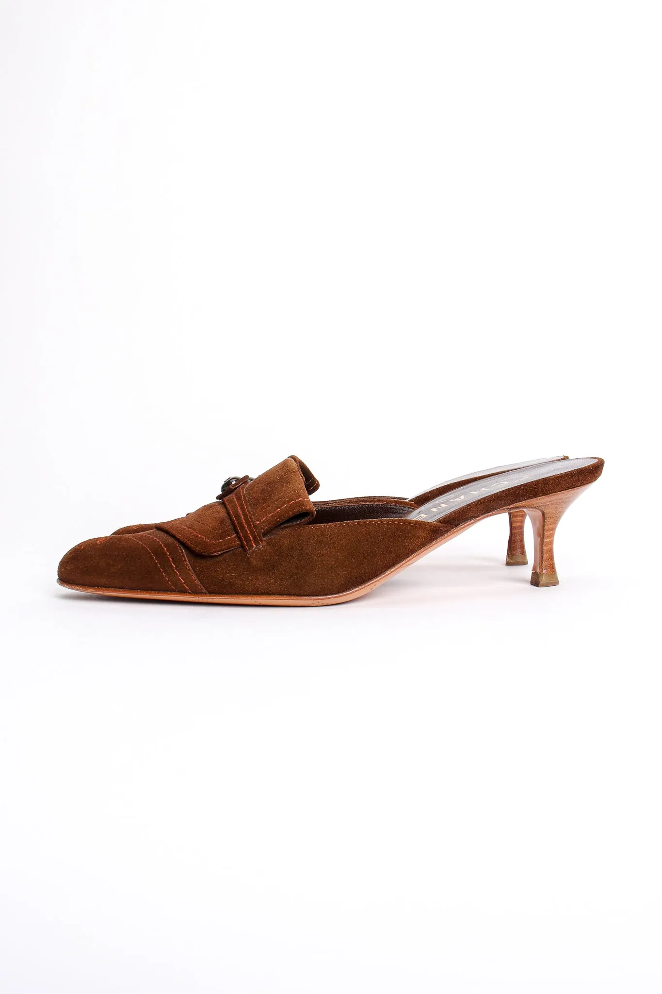 Suede Loafer Mules