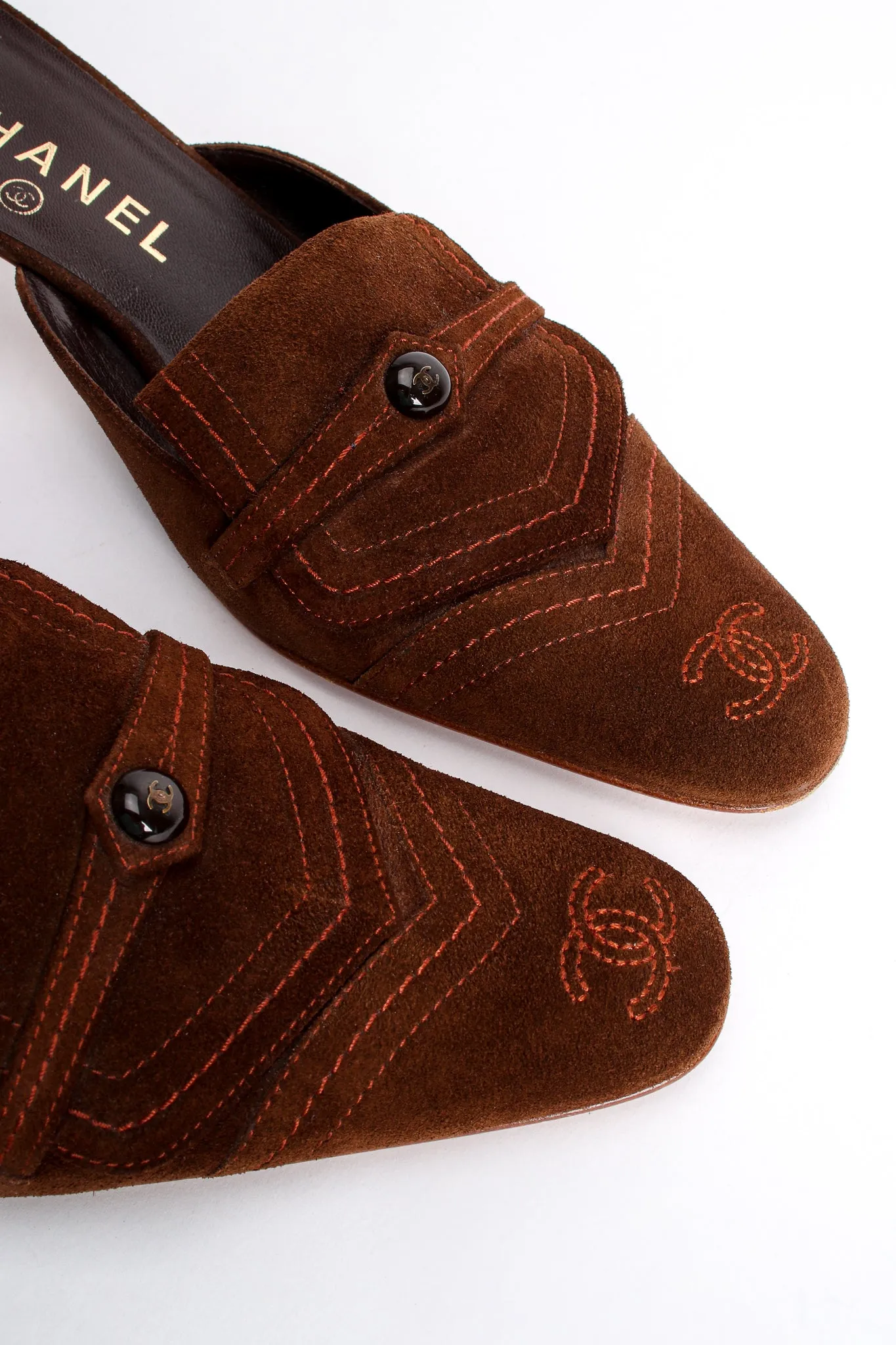 Suede Loafer Mules
