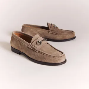Suede Taupe 'Lorenzo' Moccasins
