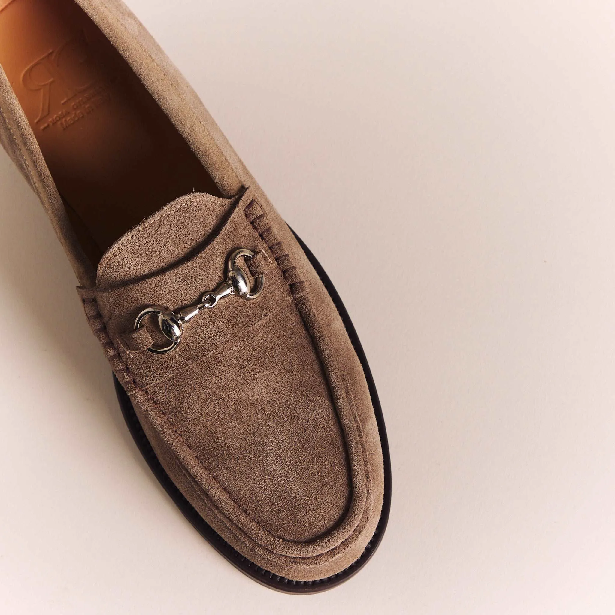 Suede Taupe 'Lorenzo' Moccasins