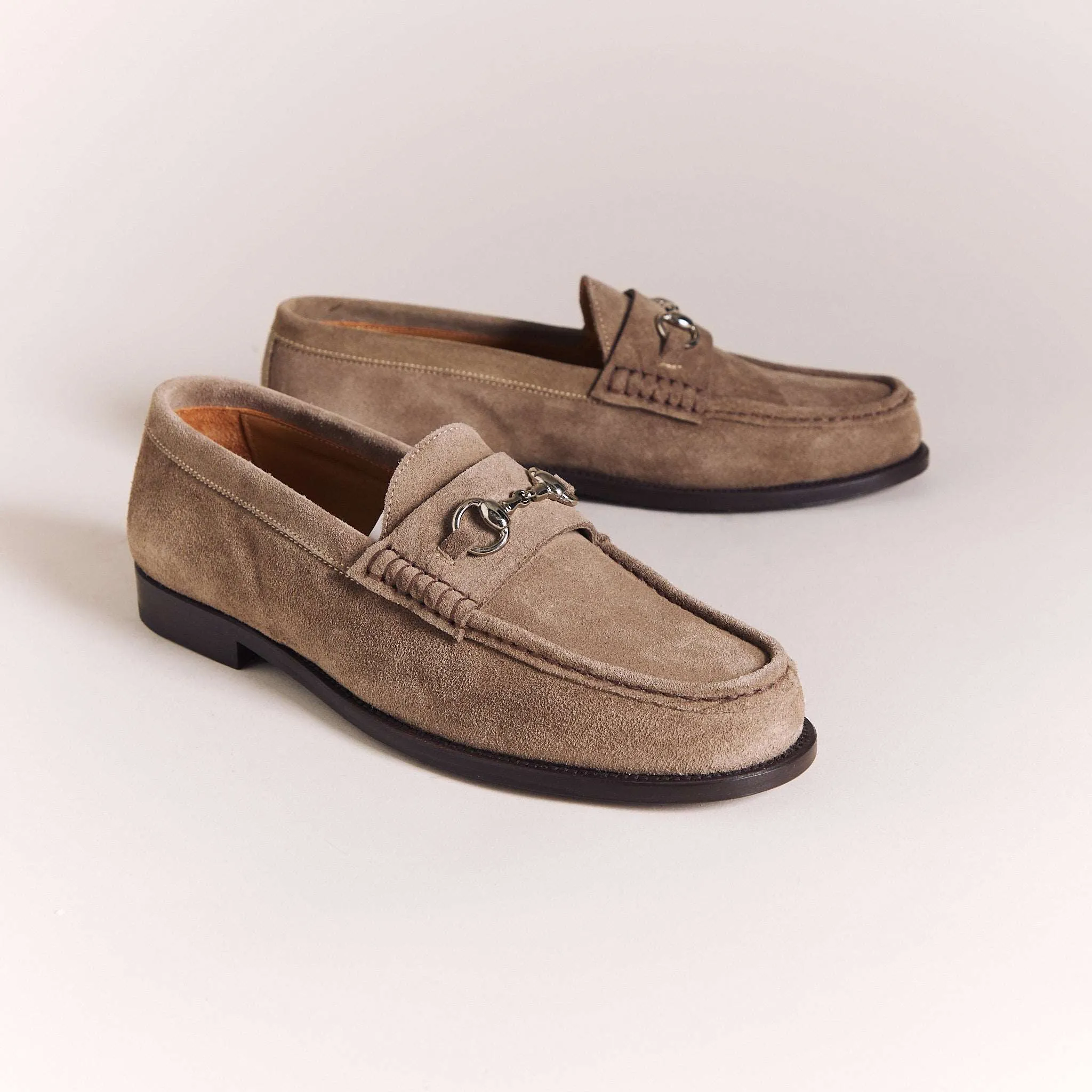 Suede Taupe 'Lorenzo' Moccasins
