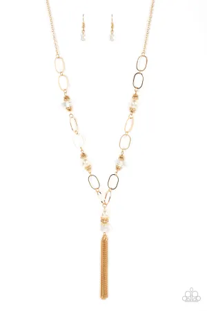Taken with Tassels - Gold Necklace
