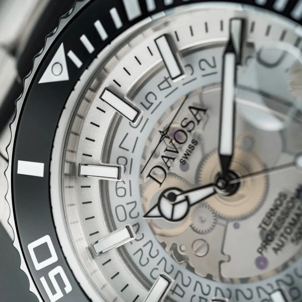Ternos Professional Auto Nebulous 500m White Diving Watch 16153510