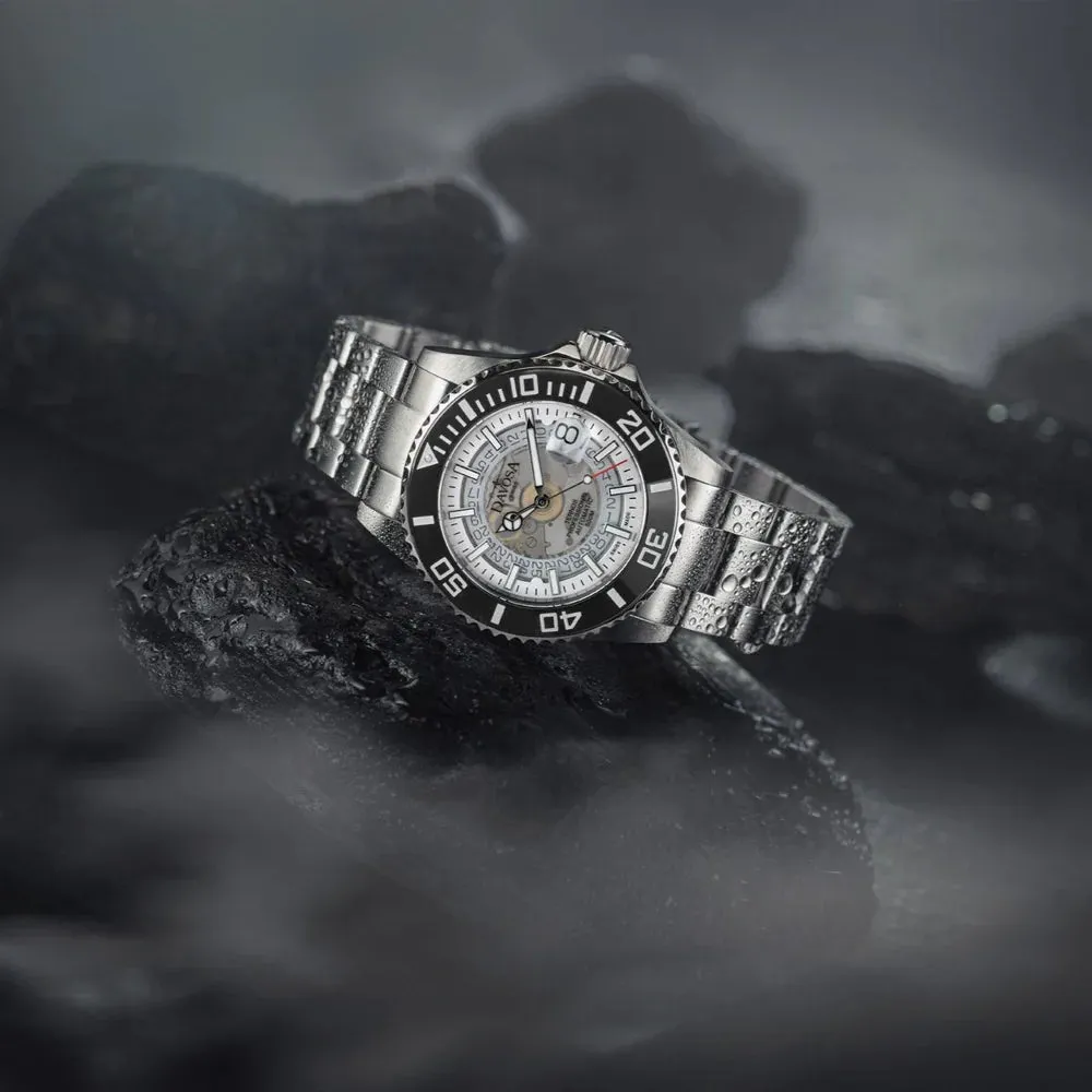 Ternos Professional Auto Nebulous 500m White Diving Watch 16153510
