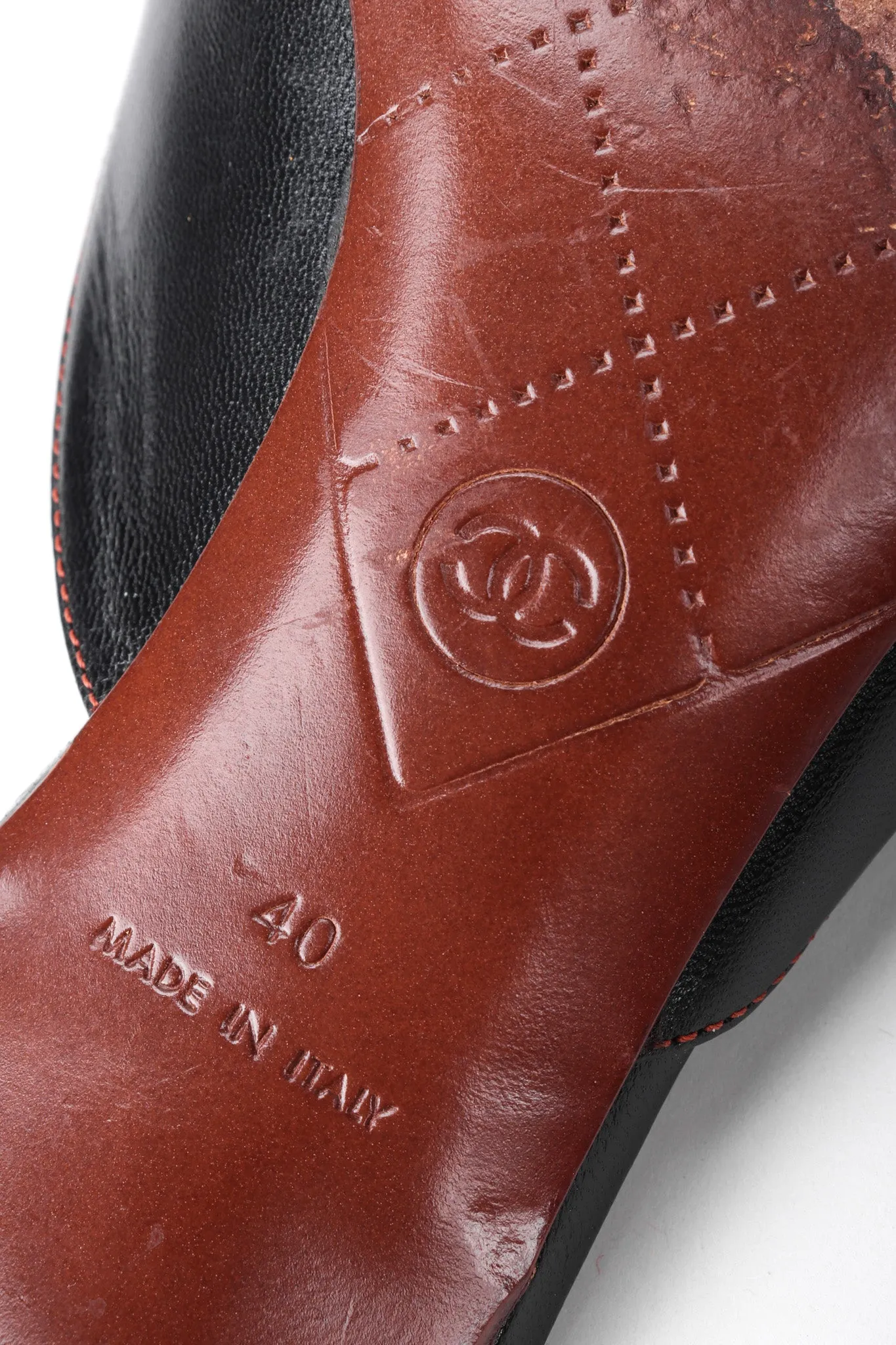 Topstitched Loafer Mules