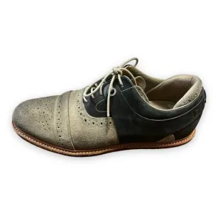 Tsubo Wexler II Mens Oxfords Lace Up Two Tone Gray Blue Suede Leather SZ 10.5