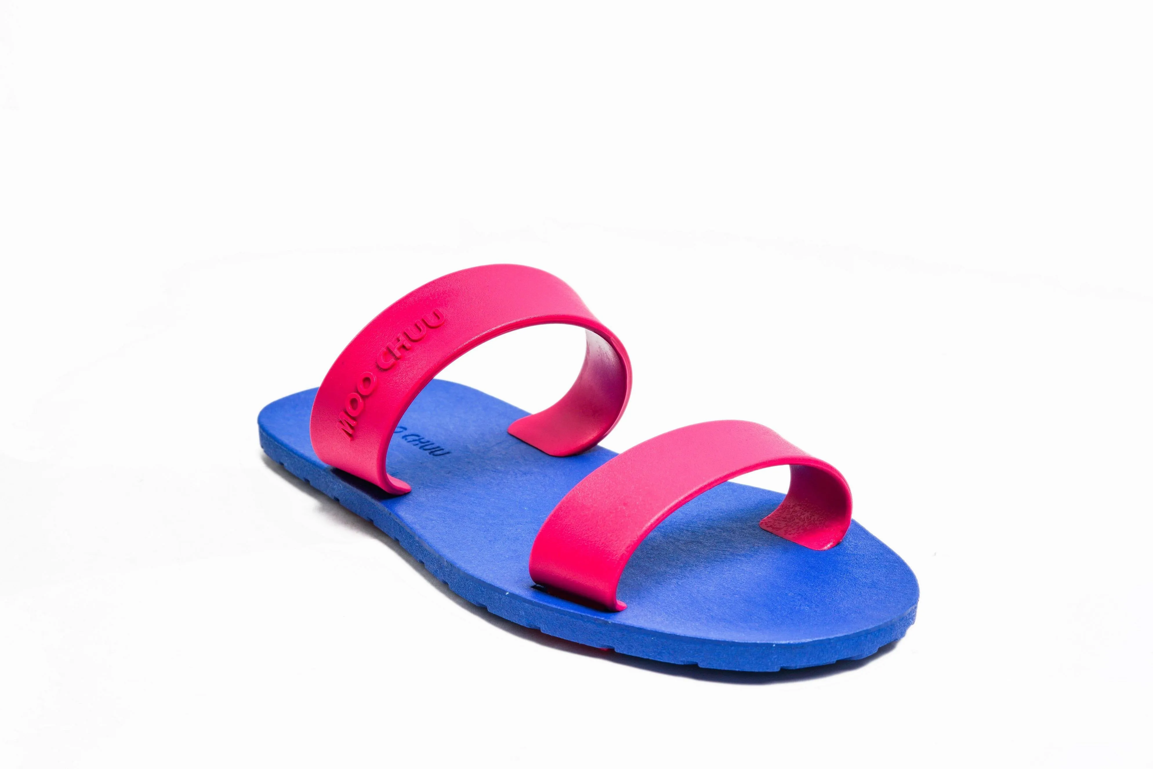 Twin Blue Sole Pink Strap