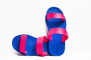 Twin Blue Sole Pink Strap