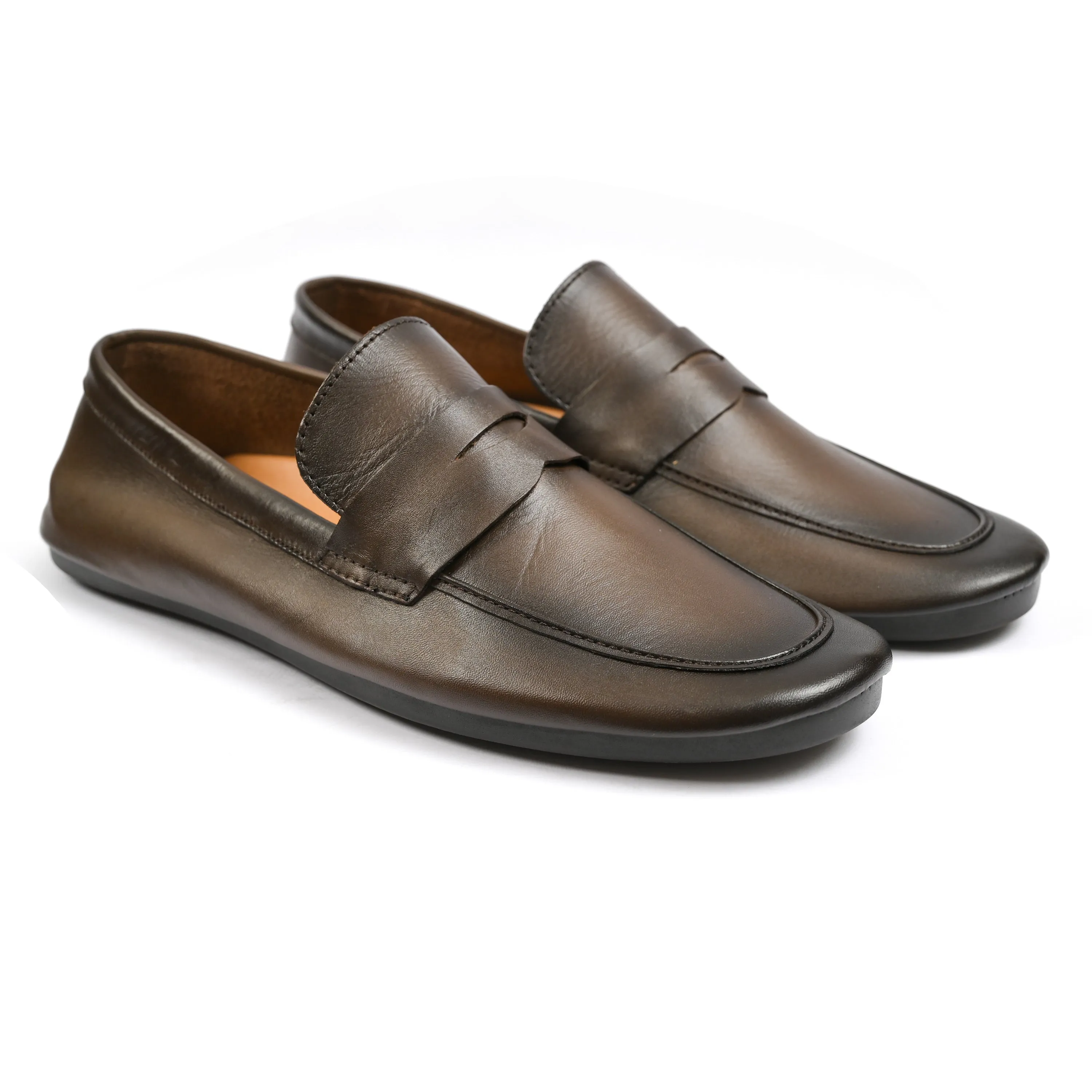 TWO TUNE LEATHER MOCCASIN